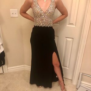 Blondie Nites black prom dress with sequins!